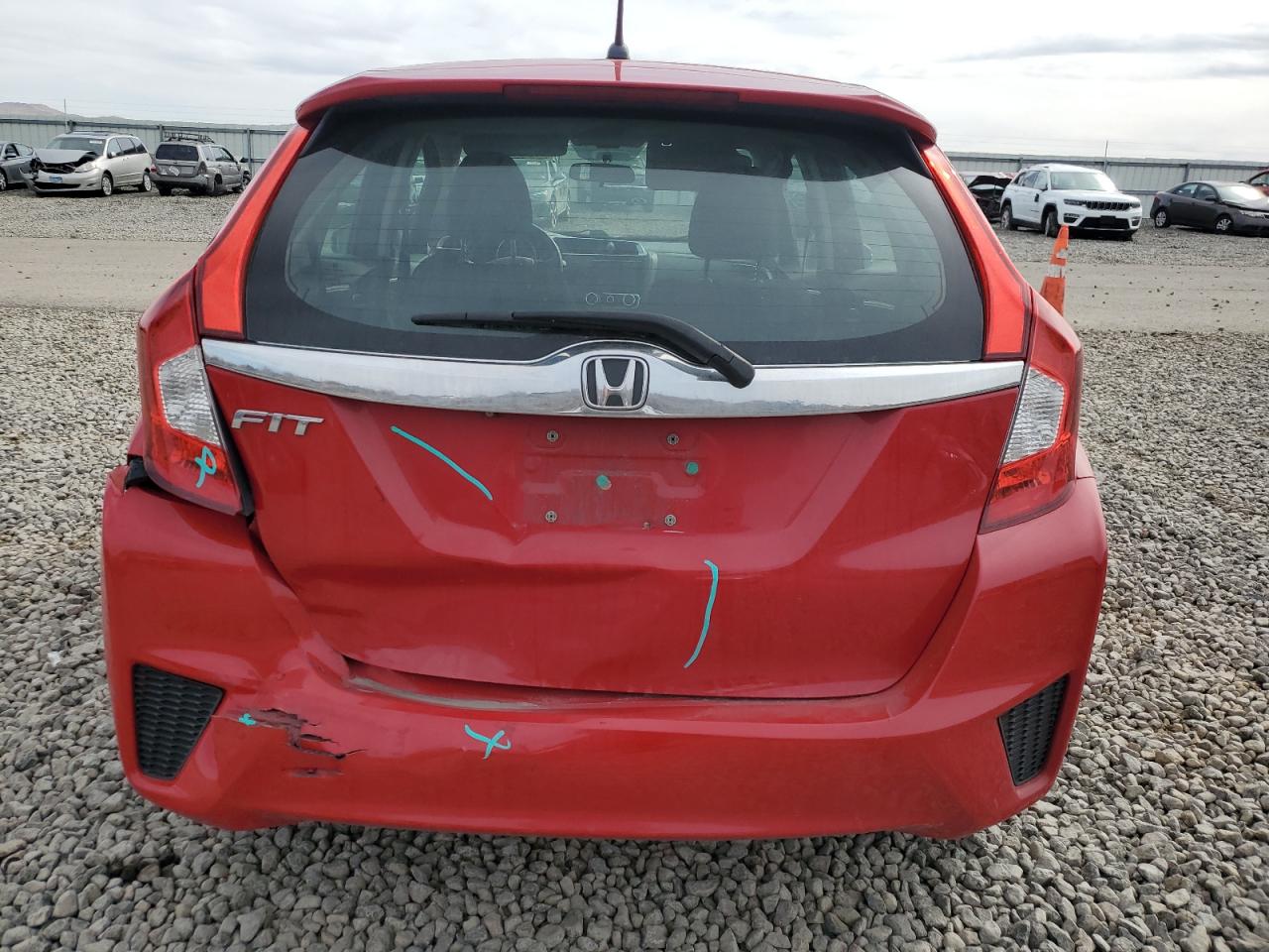 2015 Honda Fit VIN 3HGGK5H89FM761164 Copart auction photo, rear end damage thumbnail 6