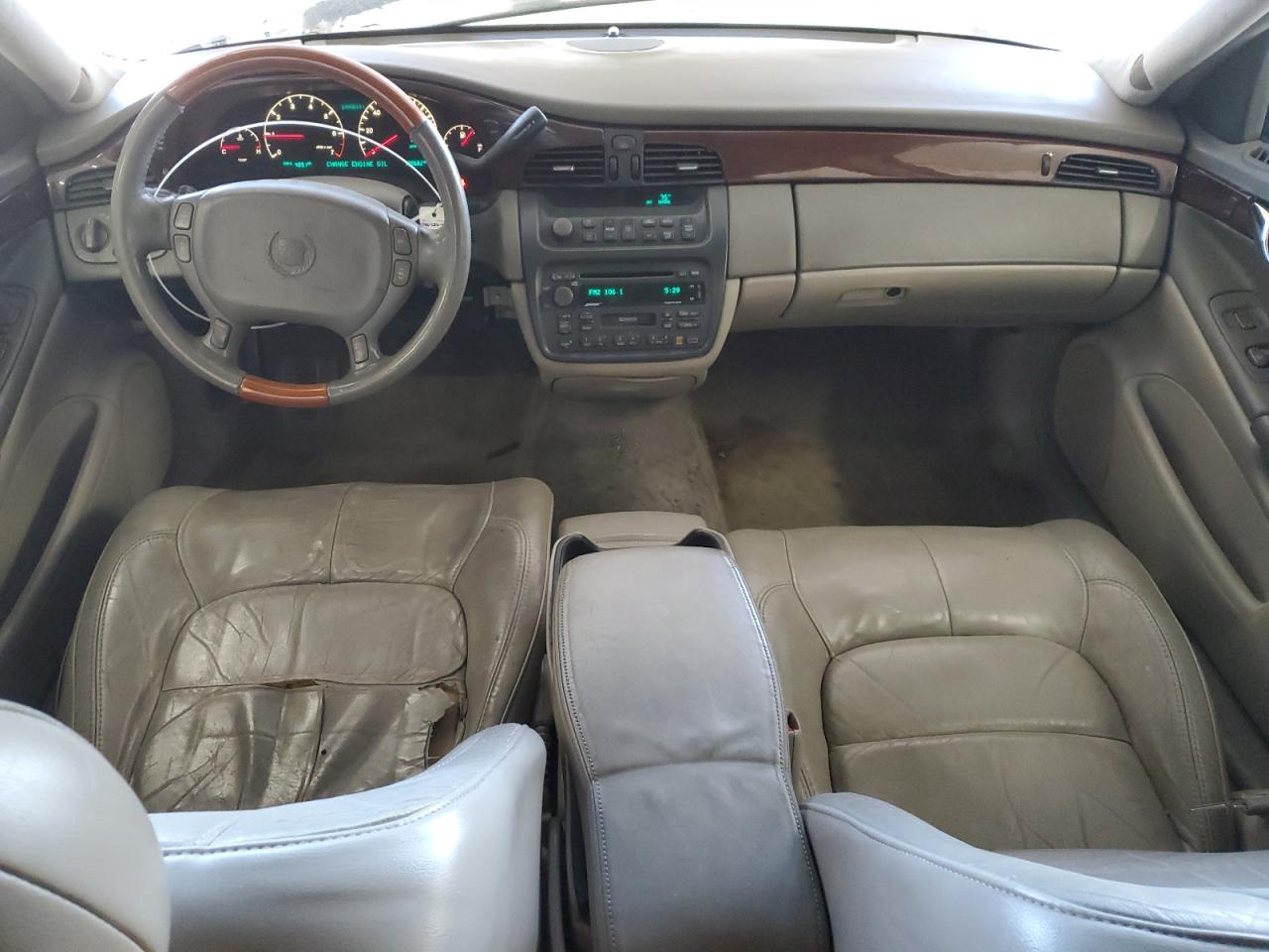 2001 Cadillac De Ville VIN 1G6KE57Y91U256346 Copart auction photo, front end / side damage thumbnail 8