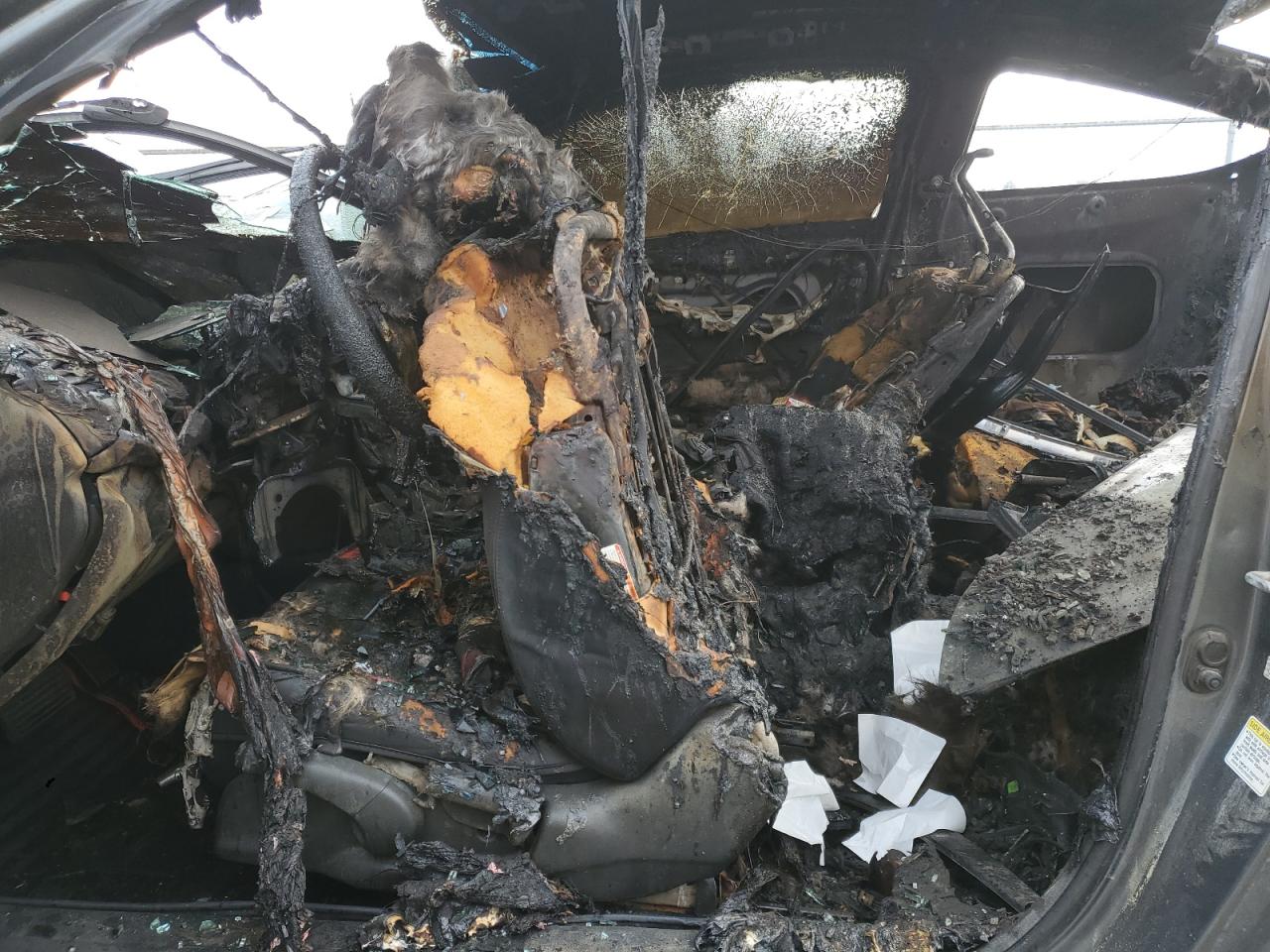 2012 Honda Accord VIN 1HGCS1B34CA000037 Copart auction photo, burn damage thumbnail 7