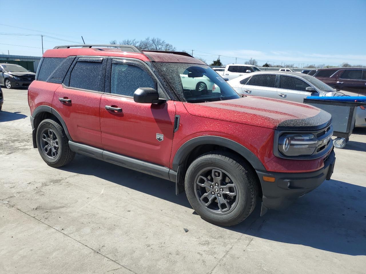2021 Ford Bronco VIN 3FMCR9B60MRB03302 Copart auction photo, hail damage thumbnail 4