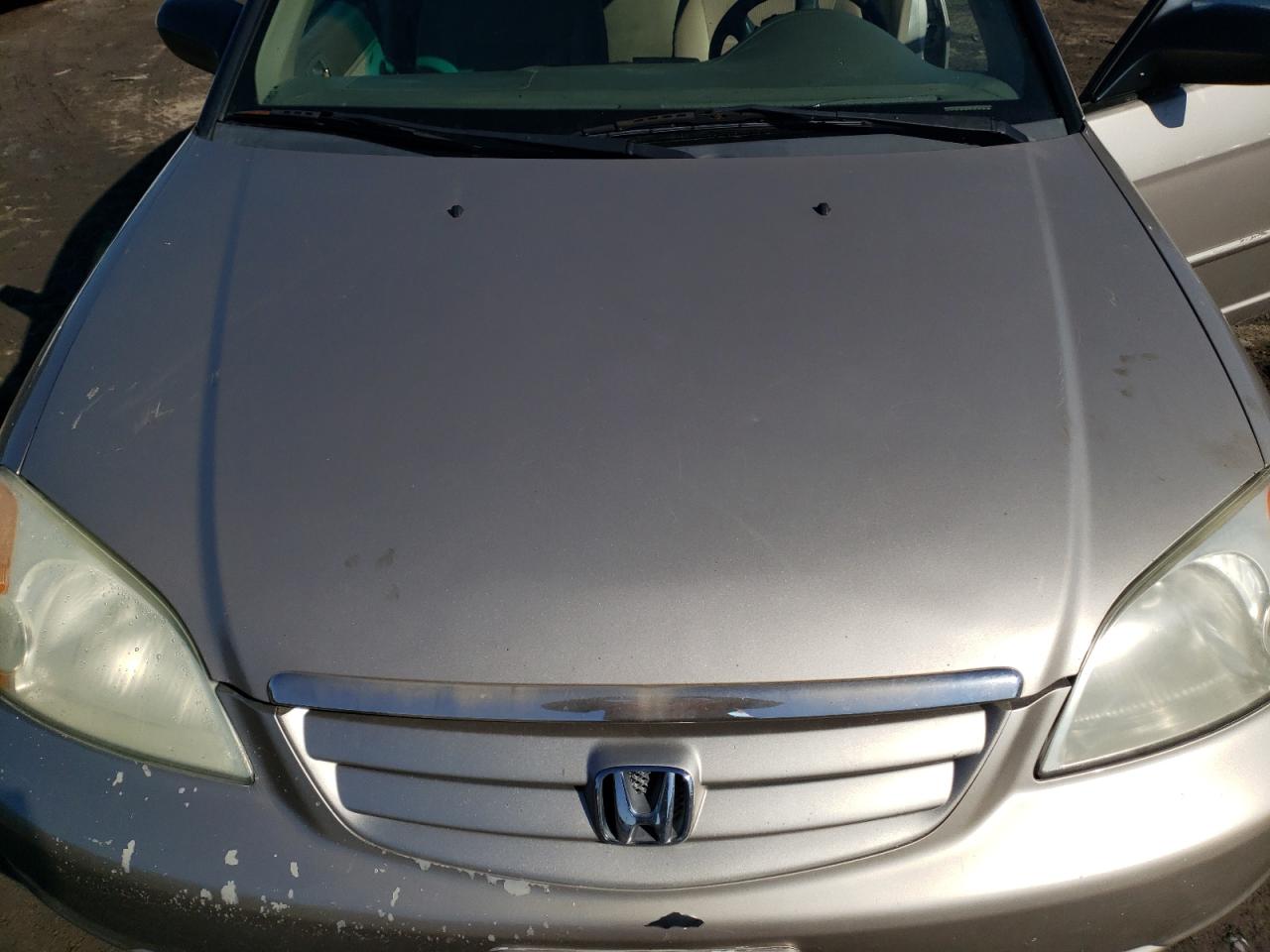 2002 Honda Civic VIN 2HGES16512H590377 Copart auction photo, rear end / minor dent/scratches damage thumbnail 11