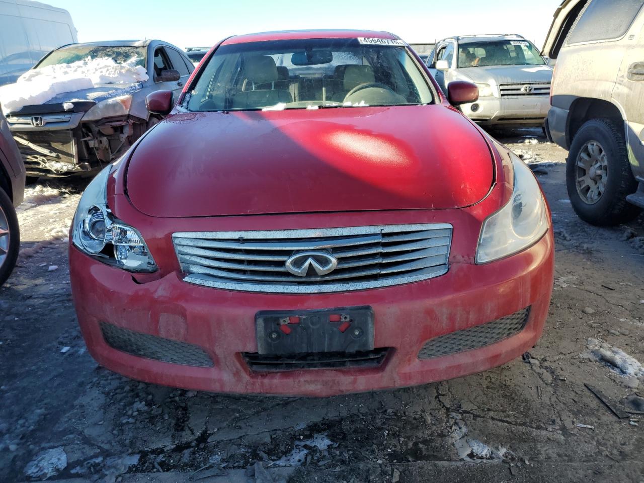 2008 Infiniti G VIN JNKBV61F68M280235 Copart auction photo, front end damage thumbnail 5