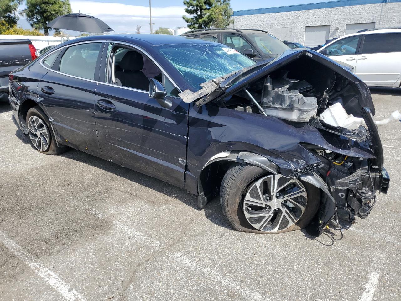 2023 Hyundai Sonata VIN KMHL24JJ5PA055890 Copart auction photo, front end damage thumbnail 4