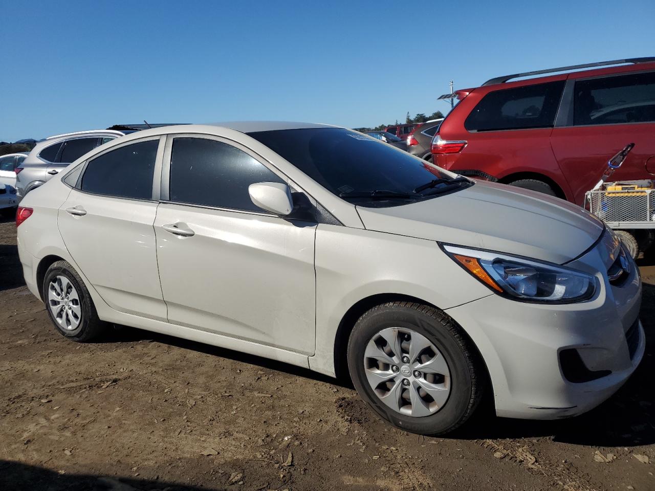 2017 Hyundai Accent VIN KMHCT4AE1HU222908 Copart auction photo, front end damage thumbnail 4