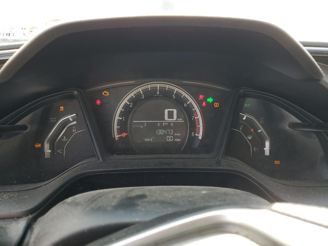 2017 Honda Civic VIN 2HGFC2F57HH548344 Copart auction photo, front end / rear end damage thumbnail 9