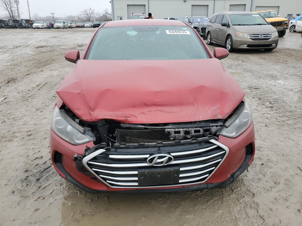 2017 Hyundai Elantra VIN 5NPD74LF0HH094884 Copart auction photo, front end / minor dent/scratches damage thumbnail 5