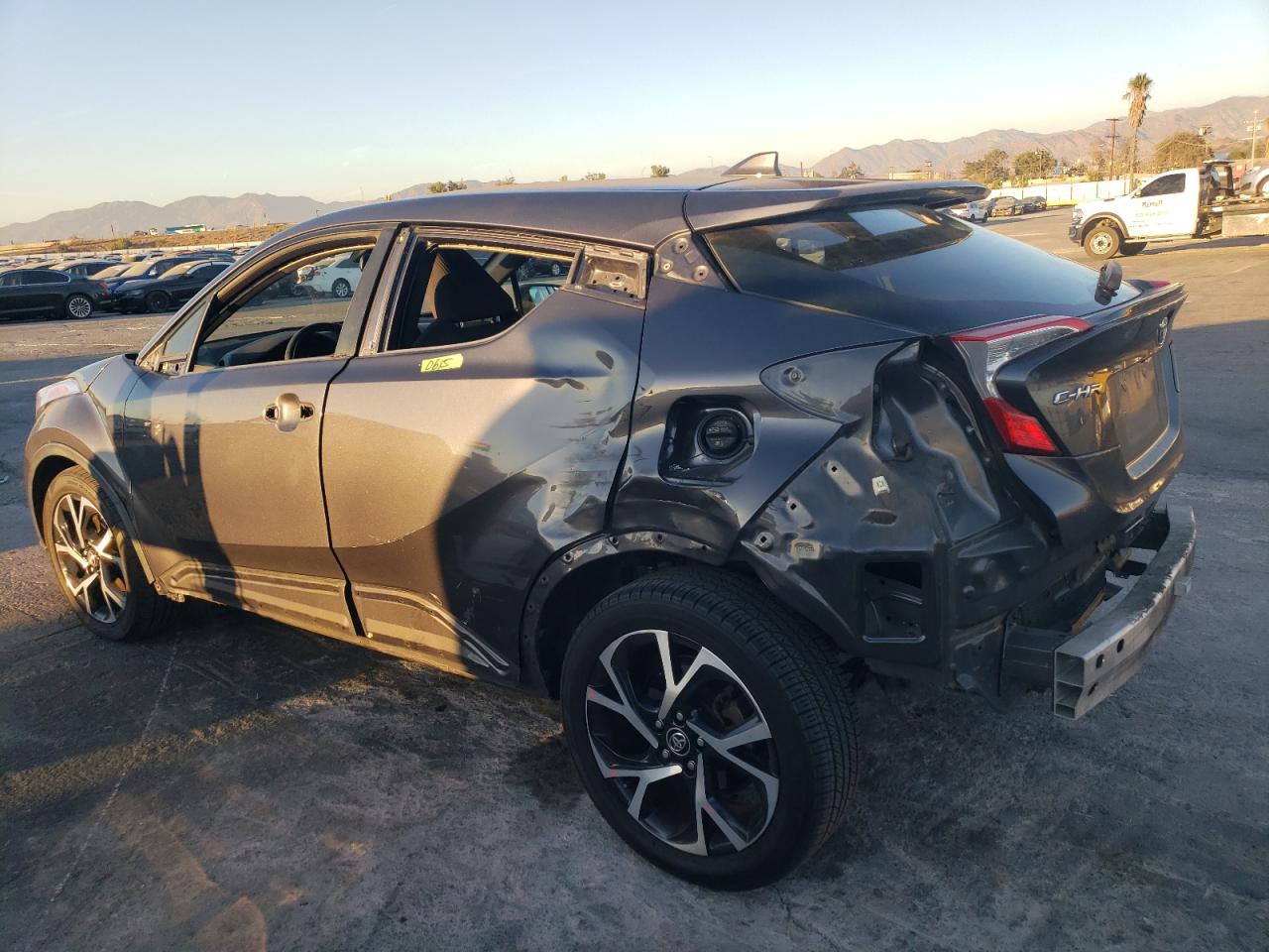 2018 Toyota C-HR VIN NMTKHMBX3JR033509 Copart auction photo, rear end / side damage thumbnail 2