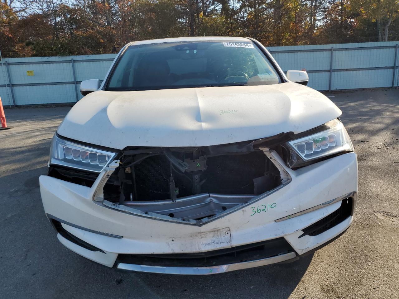 2017 Acura MDX VIN 5FRYD4H52HB035875 Copart auction photo, front end / minor dent/scratches damage thumbnail 5