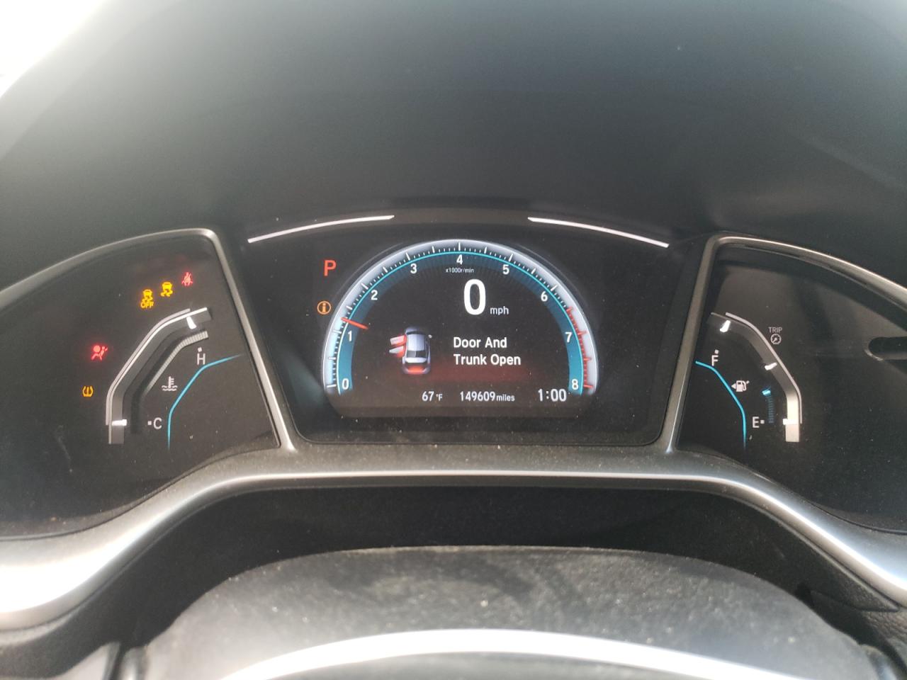 2017 Honda Civic VIN 19XFC1F70HE209799 Copart auction photo, undercarriage / front end damage thumbnail 9