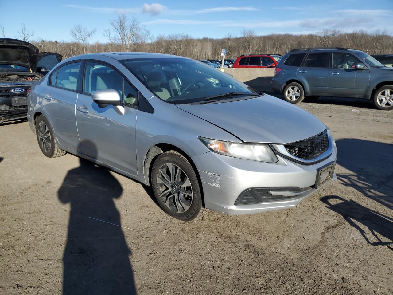 2014 Honda Civic VIN 19XFB2F80EE242170 Copart auction photo, all over damage thumbnail 4