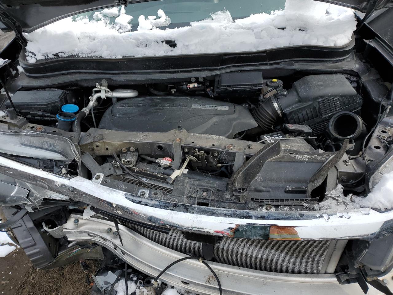 2016 Honda Pilot VIN 5FNYF6H92GB053592 Copart auction photo, front end / side damage thumbnail 12