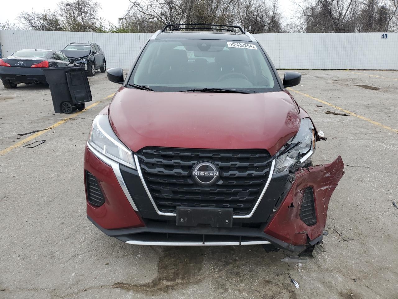 2022 Nissan Kicks VIN 3N1CP5CV4NL524939 Copart auction photo, front end / side damage thumbnail 5