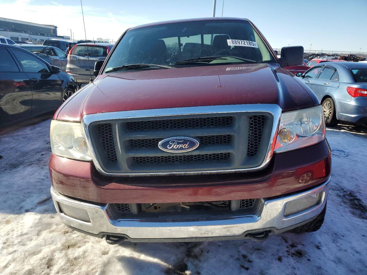 2004 Ford F-150 VIN 1FTPX14564NB00327 Copart auction photo, front end / undercarriage damage thumbnail 5