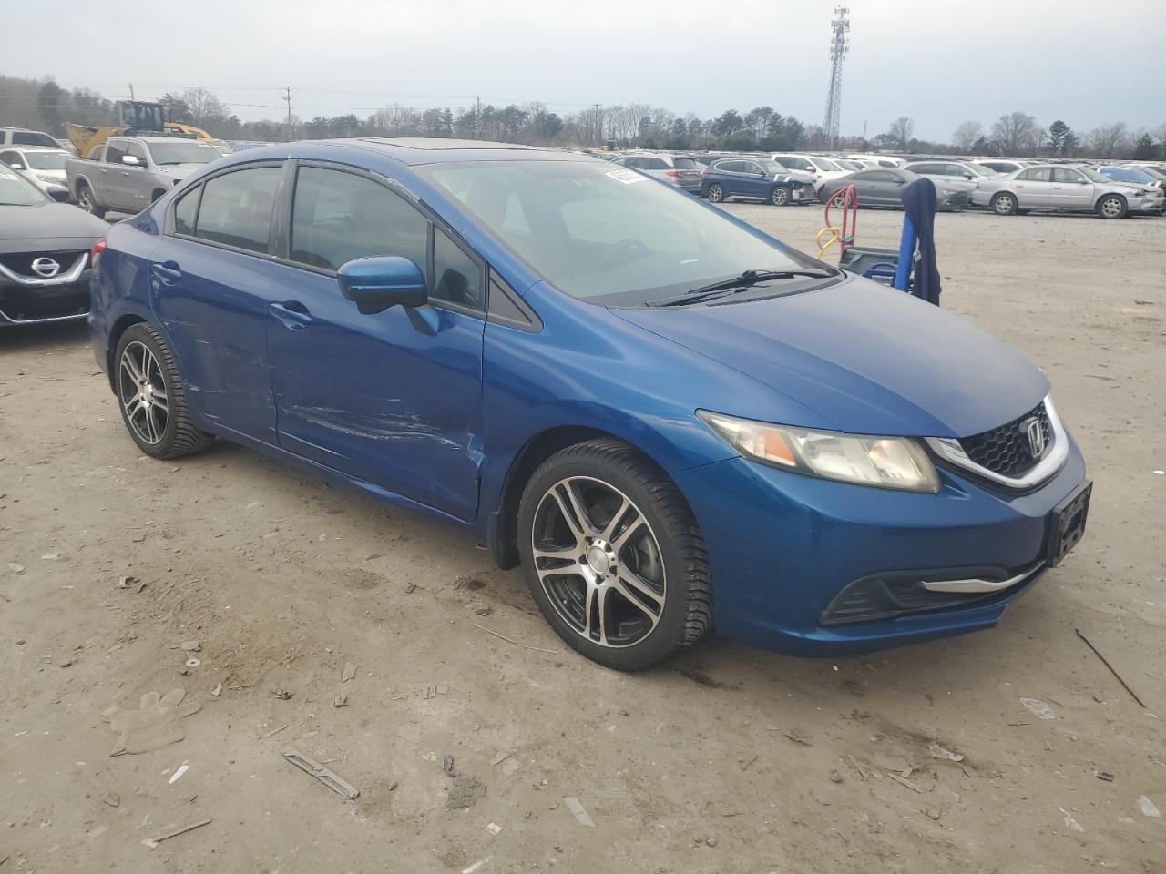 2014 Honda Civic VIN 19XFB2F83EE084634 Copart auction photo, side / minor dent/scratches damage thumbnail 4