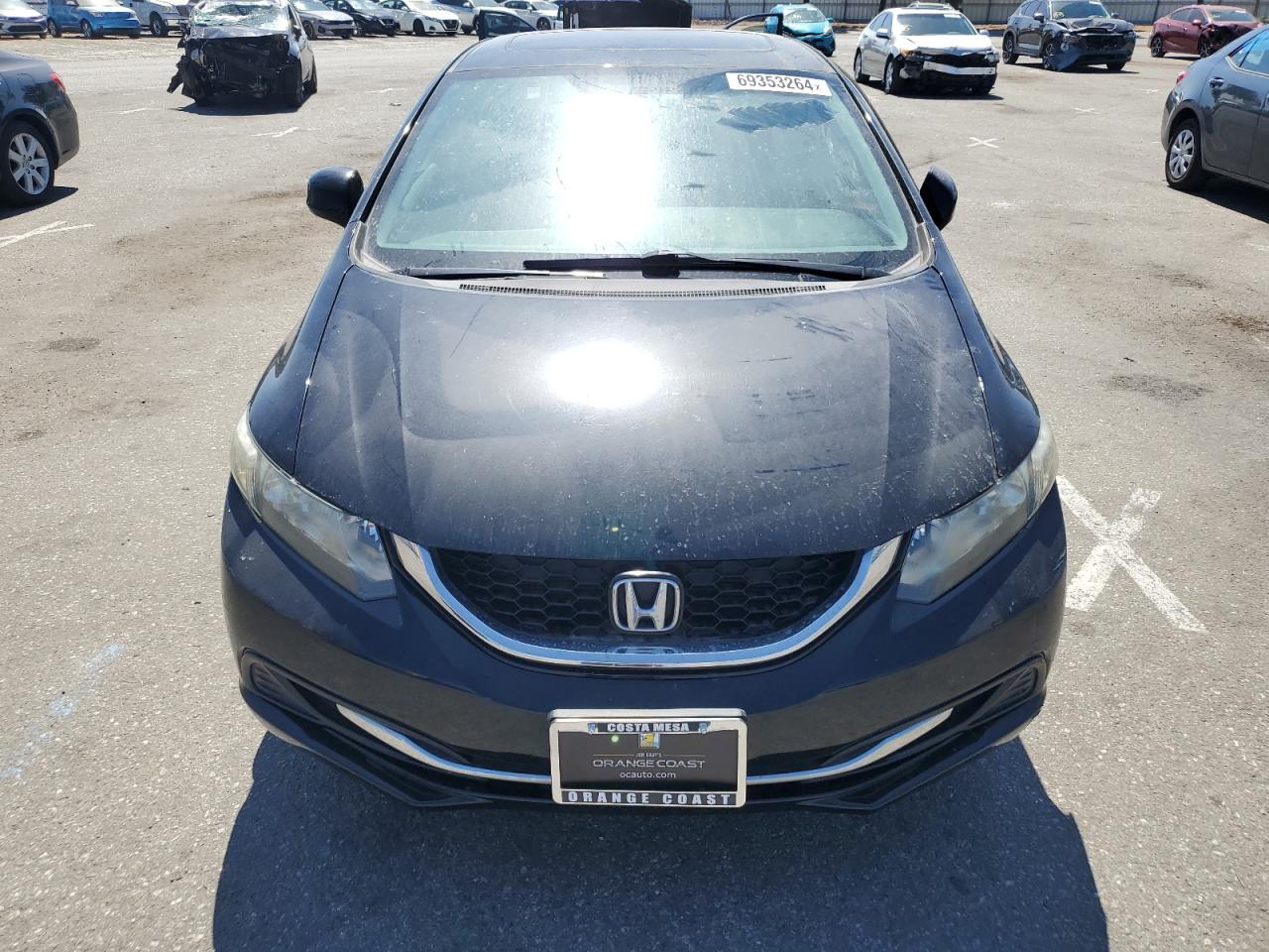 2013 Honda Civic VIN 19XFB2F87DE243993 Copart auction photo, side damage thumbnail 5