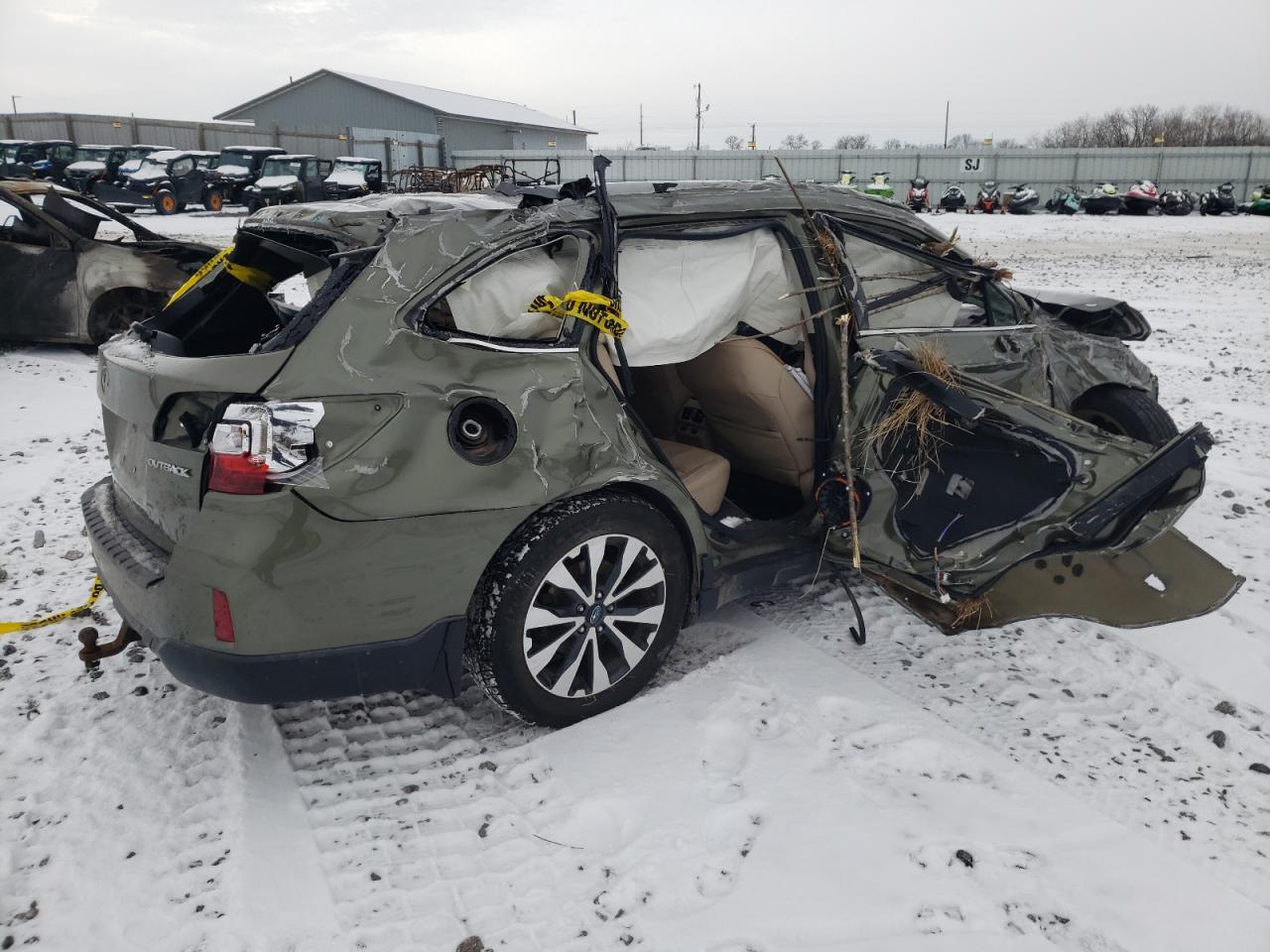 2016 Subaru Outback VIN 4S4BSENC0G3249163 Copart auction photo, rollover damage thumbnail 3