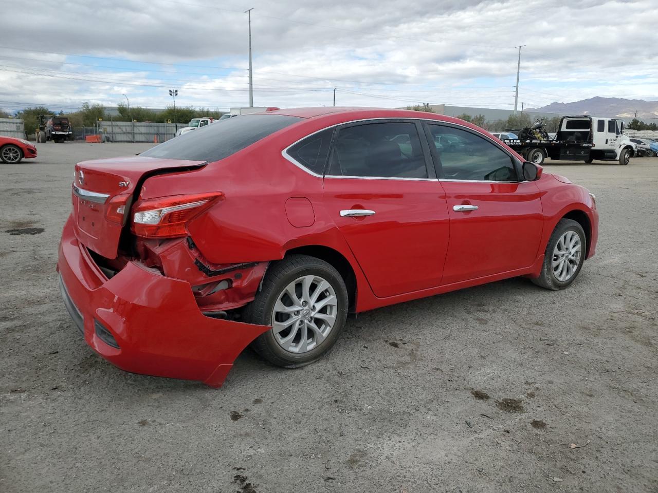 2019 Nissan Sentra VIN 3N1AB7AP9KL604724 Copart auction photo, rear end damage thumbnail 3
