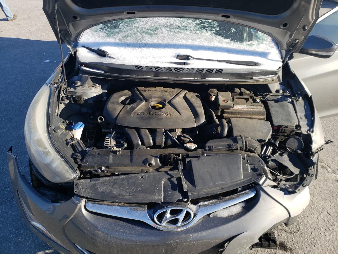 2014 Hyundai Elantra VIN 5NPDH4AE3EH476085 Copart auction photo, all over / undercarriage damage thumbnail 12