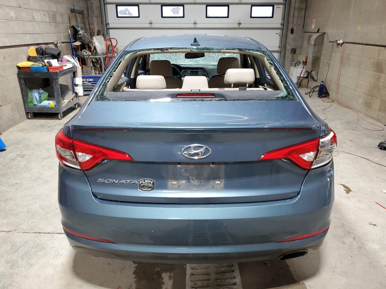 2015 Hyundai Sonata VIN 5NPE24AF3FH186235 Copart auction photo, vandalism / all over damage thumbnail 6