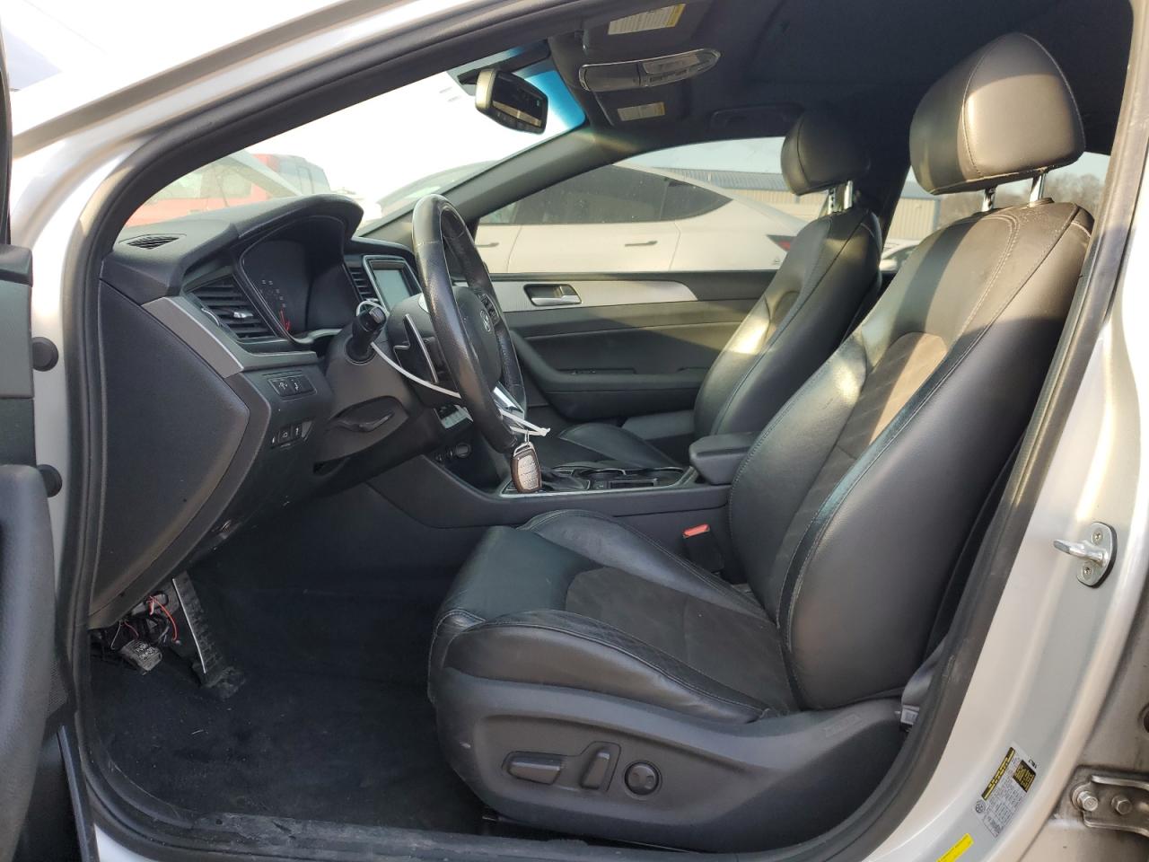 2018 Hyundai Sonata VIN 5NPE34AB2JH660730 Copart auction photo, front end / side damage thumbnail 7