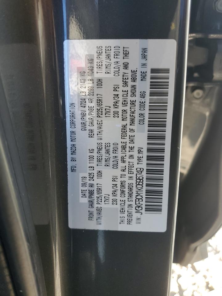 2019 Mazda CX-5 VIN JM3KFBCM1K0696749 Copart auction photo, front end damage thumbnail 15