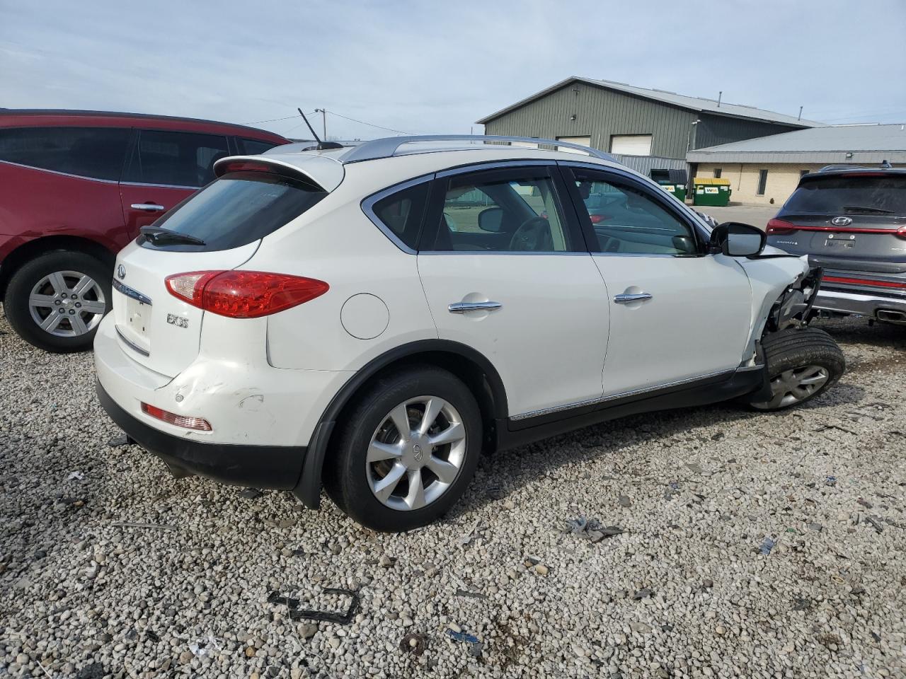 2009 Infiniti EX VIN JNKAJ09F29M951359 Copart auction photo, front end damage thumbnail 3