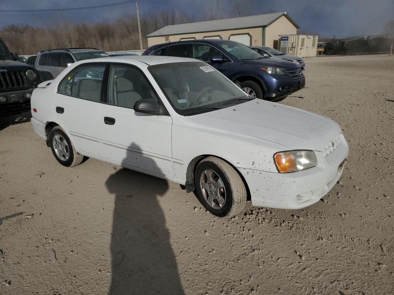 2001 Hyundai Accent VIN KMHCG45C51U156558 Copart auction photo, normal wear damage thumbnail 4