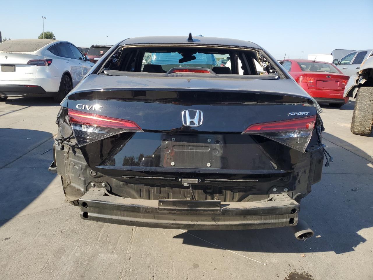 2022 Honda Civic VIN 2HGFE2F53NH582903 Copart auction photo, all over damage thumbnail 6