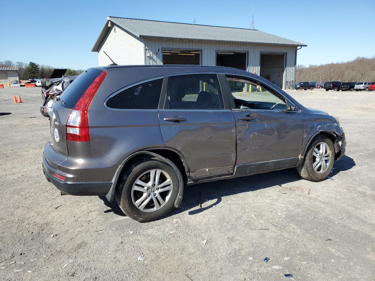 2011 Honda CR-V VIN 5J6RE4H73BL075921 Copart auction photo, side / front end damage thumbnail 3