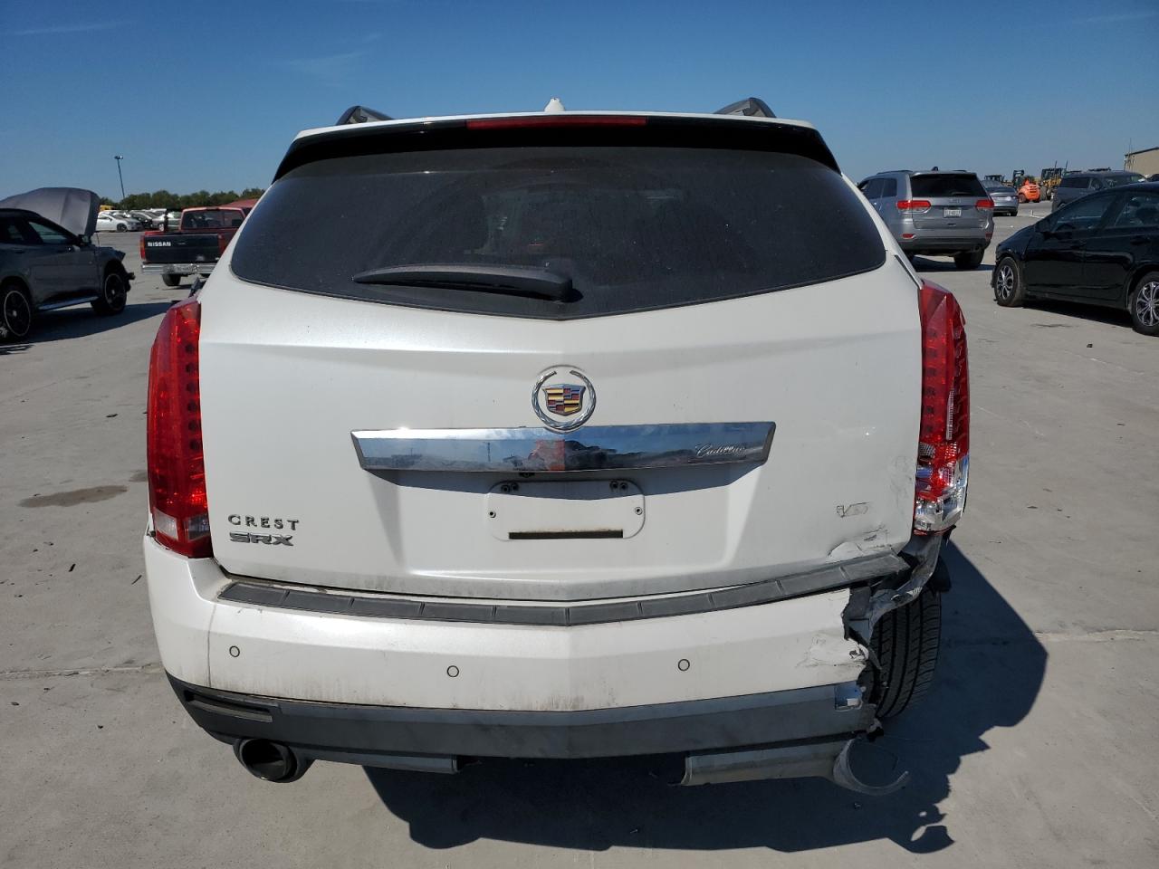 2013 Cadillac SRX VIN 3GYFNDE36DS535140 Copart auction photo, front end / rear end damage thumbnail 6