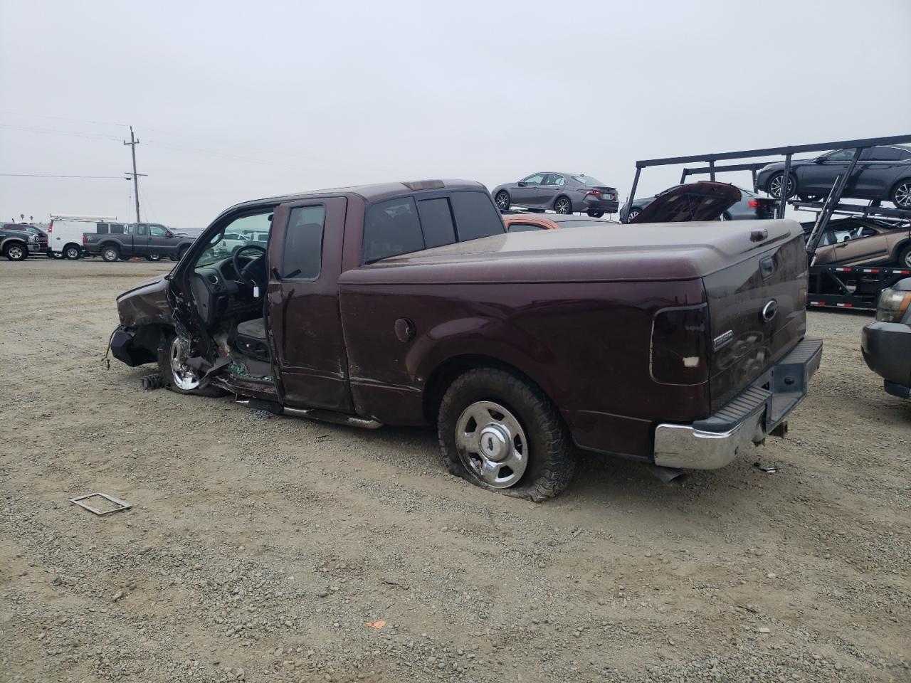 2005 Ford F-150 VIN 1FTRX12W55KB45878 Copart auction photo, side / mechanical damage thumbnail 2