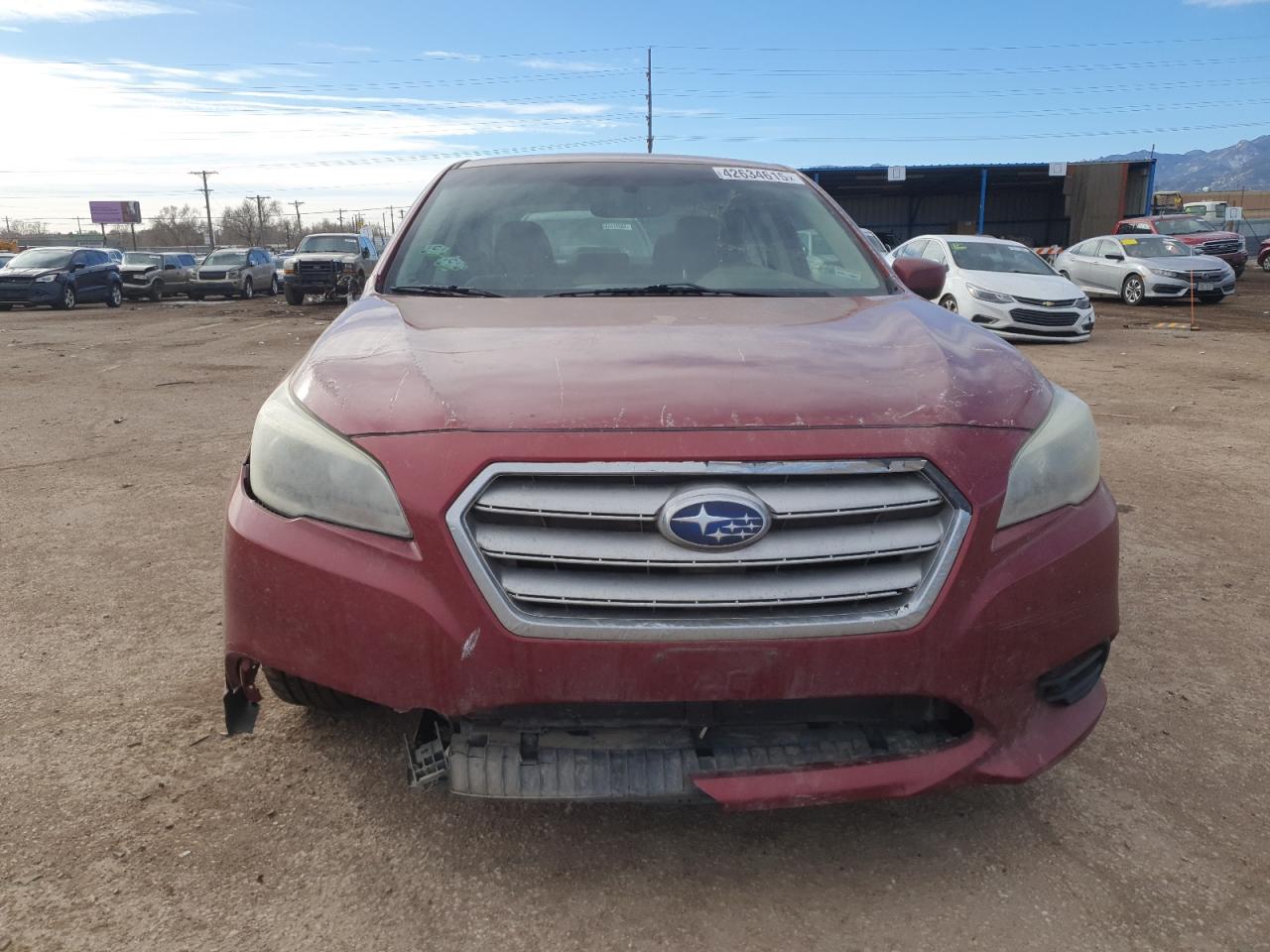 2015 Subaru Legacy VIN 4S3BNBC61F3050676 Copart auction photo, side / front end damage thumbnail 5