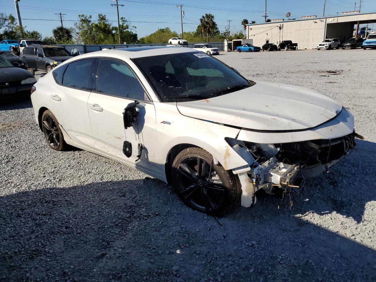 2025 Acura Integra VIN 19UDE4H65SA010251 Copart auction photo, front end / side damage thumbnail 4