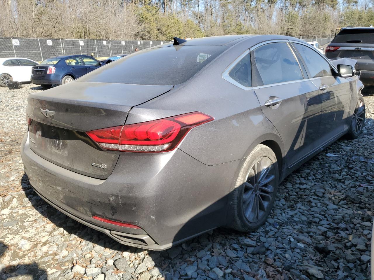2015 Hyundai Genesis VIN KMHGN4JE6FU078457 Copart auction photo, front end damage thumbnail 3