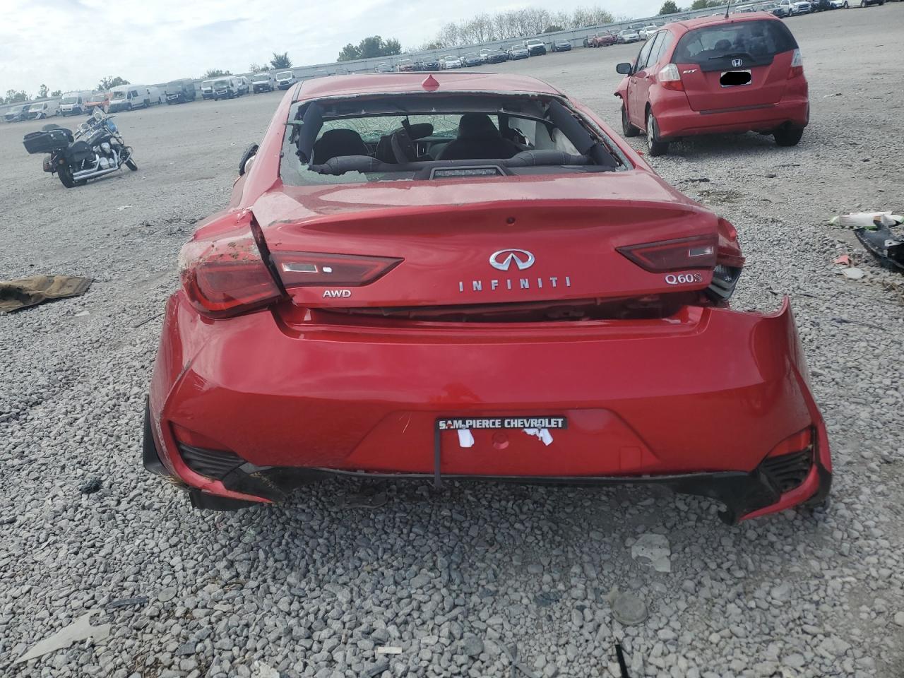 2017 Infiniti Q60 VIN JN1FV7EL0HM701152 Copart auction photo, rollover damage thumbnail 6