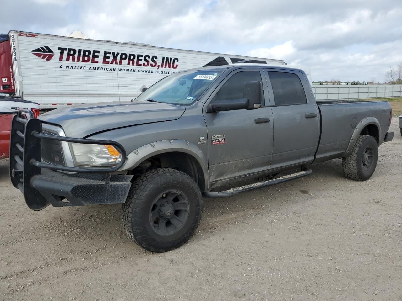 2012 Dodge RAM VIN 3C6UD5HLXCG303909 Copart auction photo, undercarriage / front end damage thumbnail 2