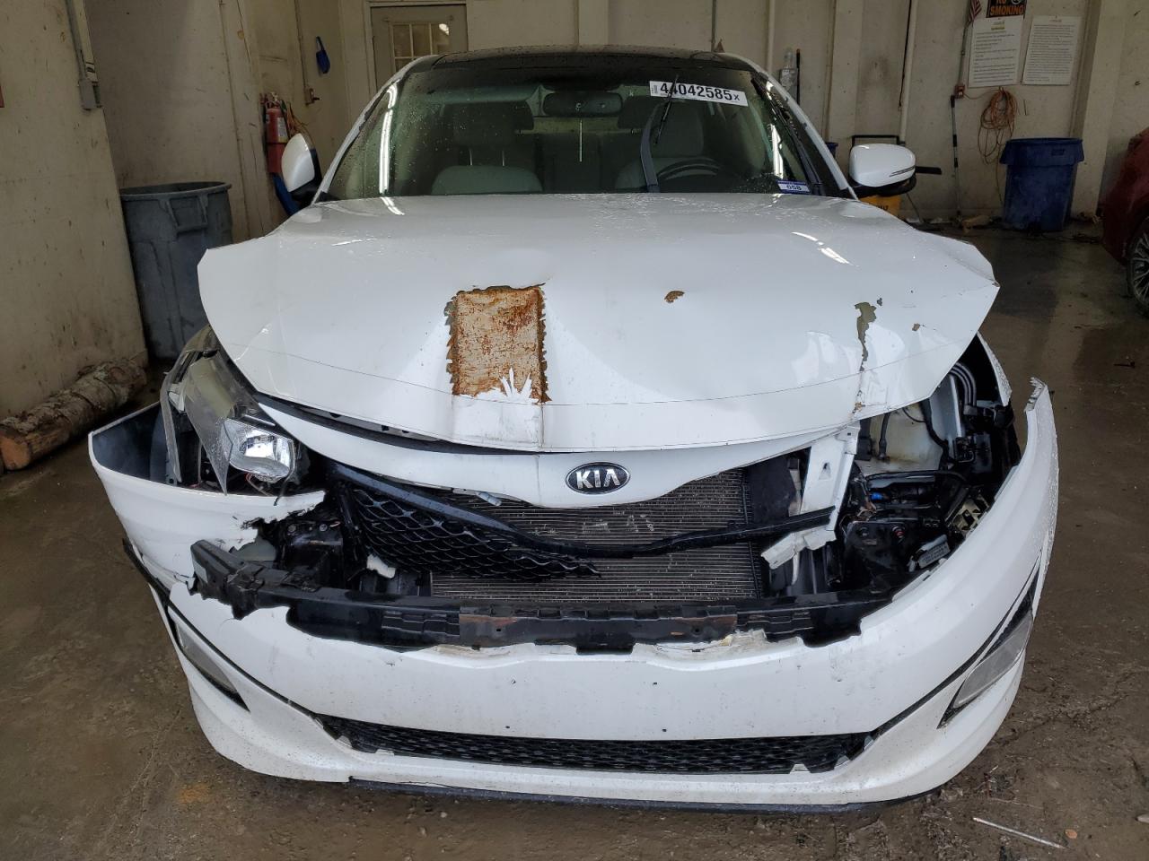 2014 KIA Optima VIN 5XXGN4A76EG339919 Copart auction photo, front end damage thumbnail 5