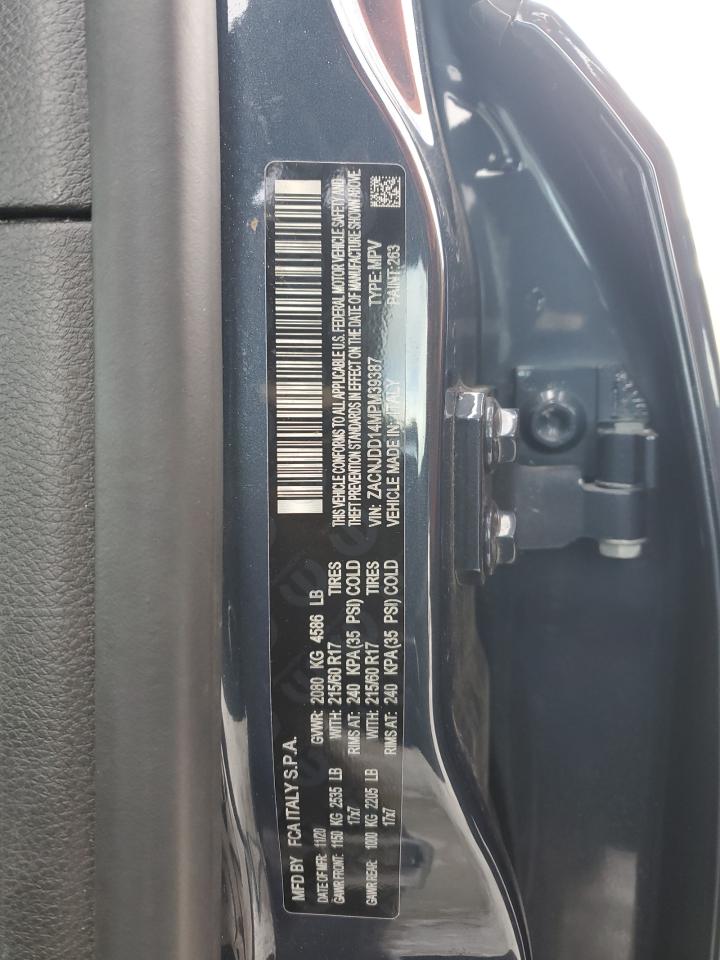 2021 Jeep Renegade VIN ZACNJDD14MPM39387 Copart auction photo, front end damage thumbnail 13