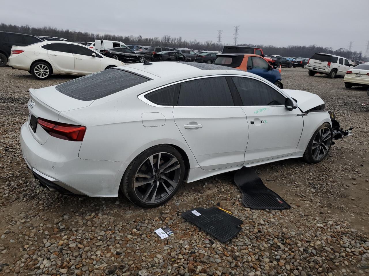 2023 Audi RS5 VIN WAUC4CF51PA042586 Copart auction photo, front end damage thumbnail 3