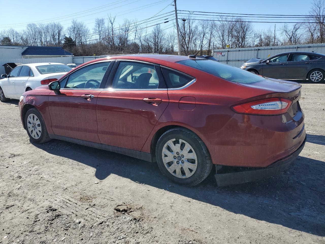2014 Ford Fusion VIN 3FA6P0G7XER295906 Copart auction photo, front end / rear end damage thumbnail 2