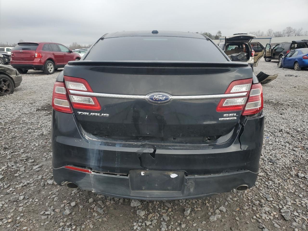 2015 Ford Taurus VIN 1FAHP2E82FG120526 Copart auction photo, rear end / front end damage thumbnail 6