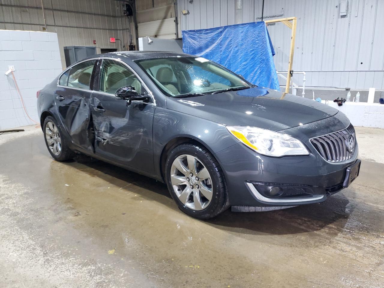 2015 Buick Regal VIN 2G4GL5EX5F9199405 Copart auction photo, side / minor dent/scratches damage thumbnail 4