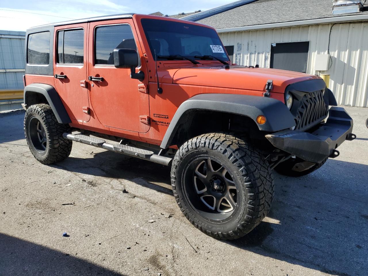 2015 Jeep Wrangler VIN 1C4BJWDG4FL731943 Copart auction photo, undercarriage / minor dent/scratches damage thumbnail 4