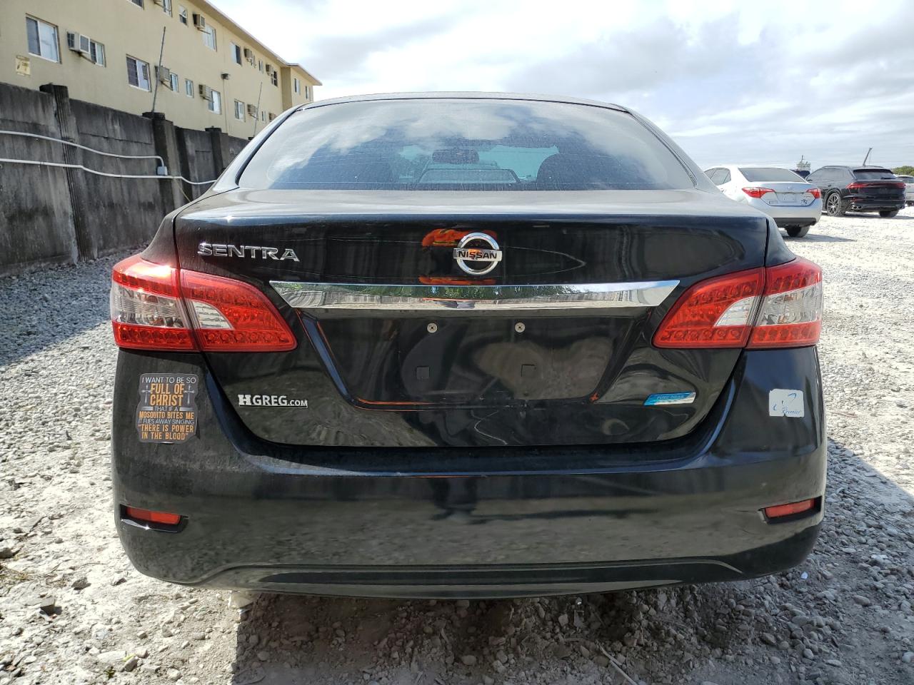 2014 Nissan Sentra VIN 3N1AB7AP6EL692023 Copart auction photo, front end / rear end damage thumbnail 6