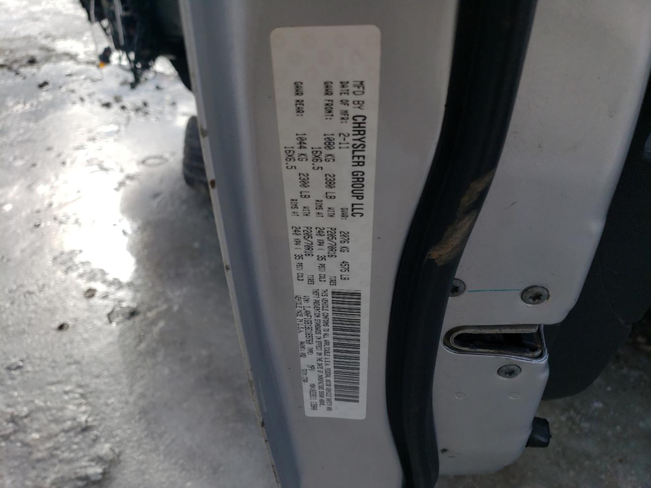 2011 Jeep Liberty (Patriot) VIN 1J4NF1GB1BD169760 Copart auction photo, rear end / front end damage thumbnail 14
