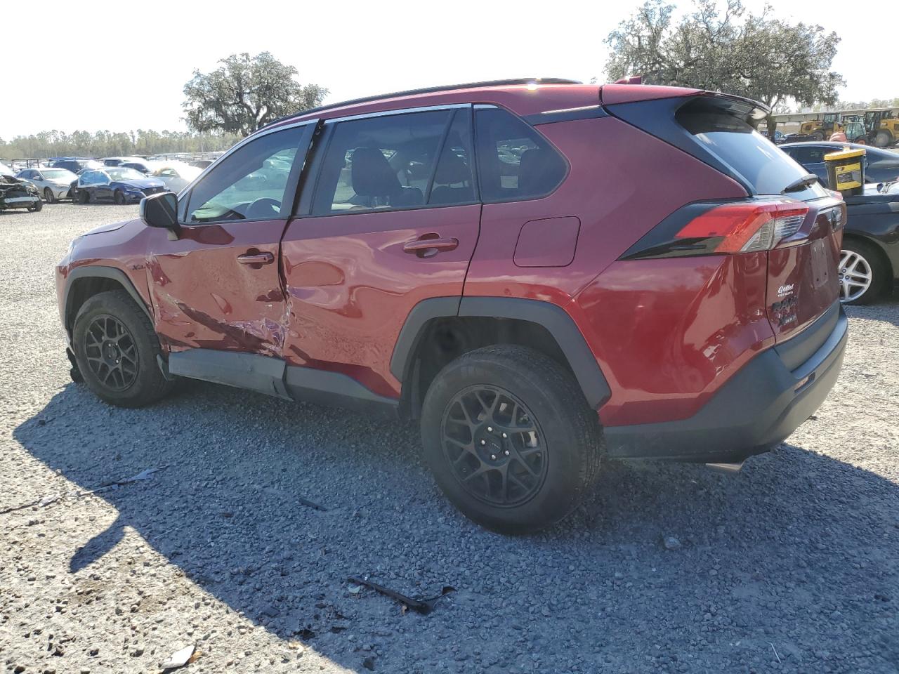 2020 Toyota RAV 4 VIN 2T3H1RFV9LW094130 Copart auction photo, side / front end damage thumbnail 2