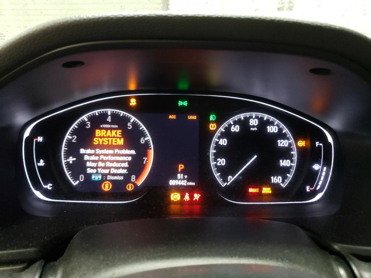 2019 Honda Accord VIN 1HGCV1F43KA037105 Copart auction photo, rear end / side damage thumbnail 9