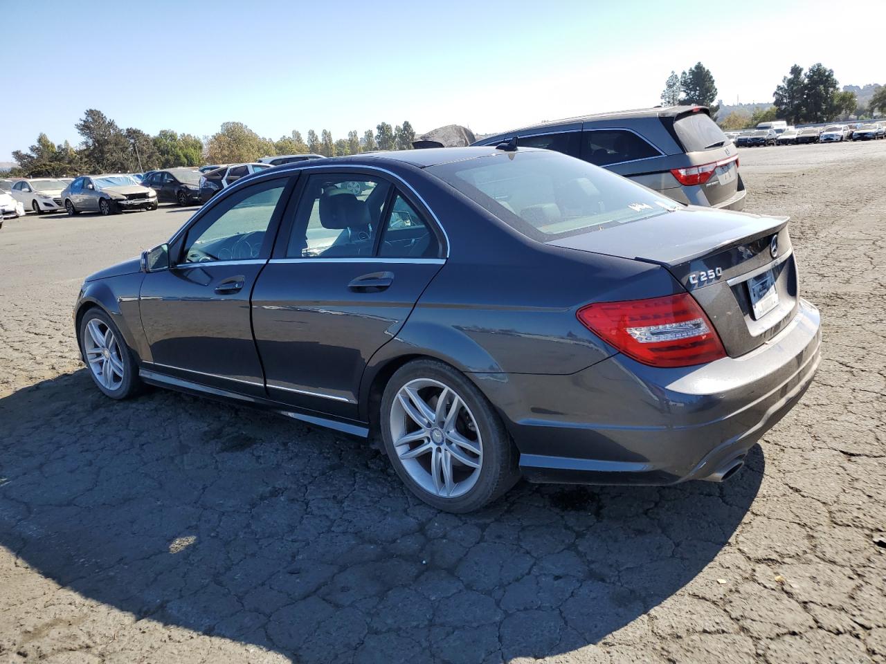 2014 Mercedes-Benz C-klasse VIN WDDGF4HB3ER306452 Copart auction photo, front end / minor dent/scratches damage thumbnail 2