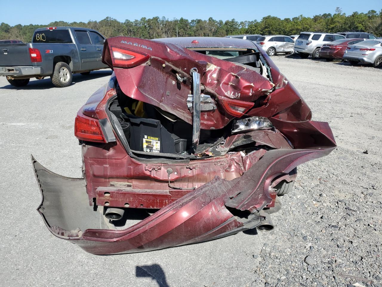 2017 Nissan Maxima VIN 1N4AA6AP2HC369135 Copart auction photo, rear end damage thumbnail 6