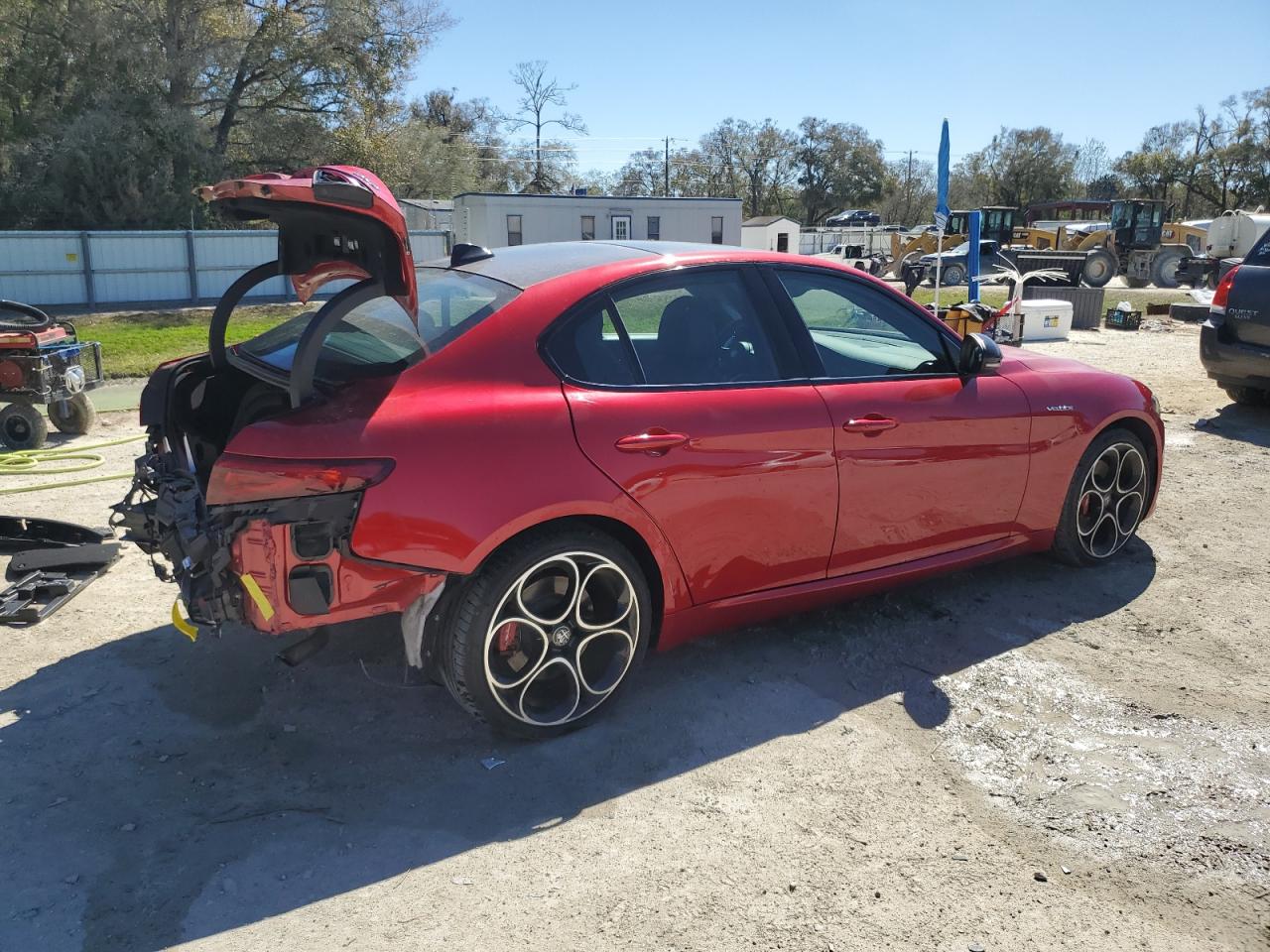 2022 Alfa Romeo Giulia VIN ZARFANBN0N7660752 Copart auction photo, rear end damage thumbnail 3